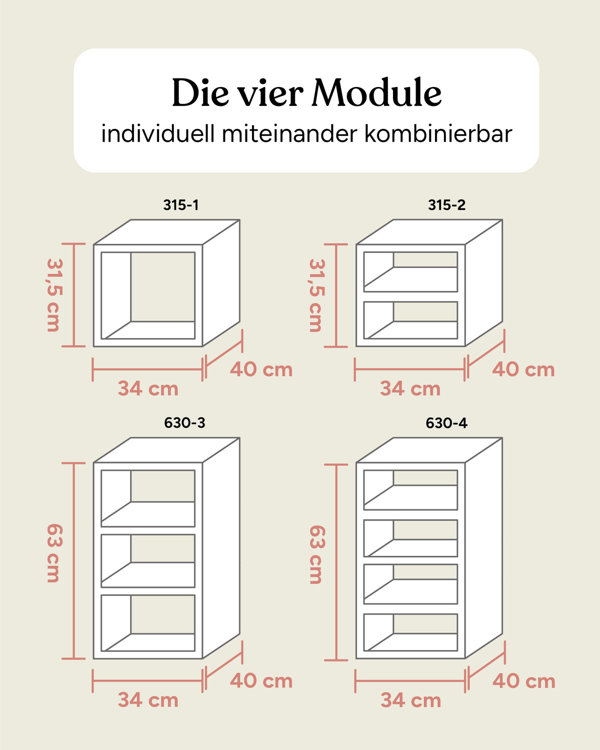 Aufbewahrungssystem Kiefer